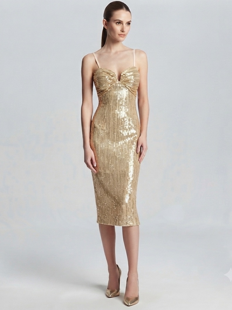 Siena Sequined Midi Dress